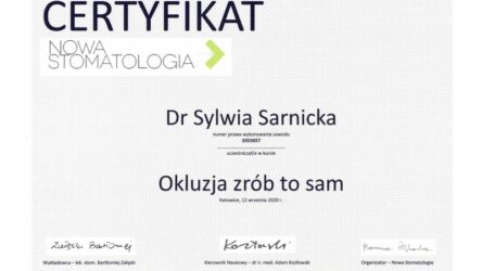 lek. dent. Sylwia Sarnicka-Królik lek. dent. Sylwia Sarnicka-Królik