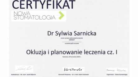 lek. dent. Sylwia Sarnicka-Królik lek. dent. Sylwia Sarnicka-Królik