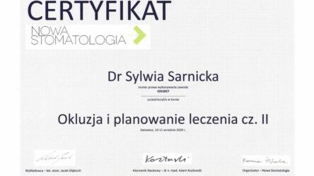 lek. dent. Sylwia Sarnicka-Królik lek. dent. Sylwia Sarnicka-Królik