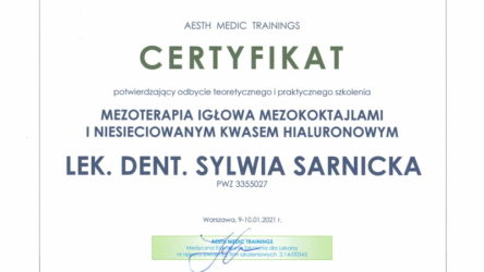 lek. dent. Sylwia Sarnicka-Królik lek. dent. Sylwia Sarnicka-Królik