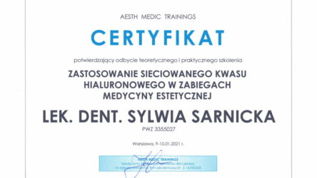 lek. dent. Sylwia Sarnicka-Królik lek. dent. Sylwia Sarnicka-Królik