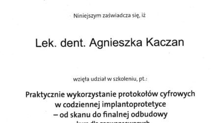 lek. dent. Agnieszka Kaczan